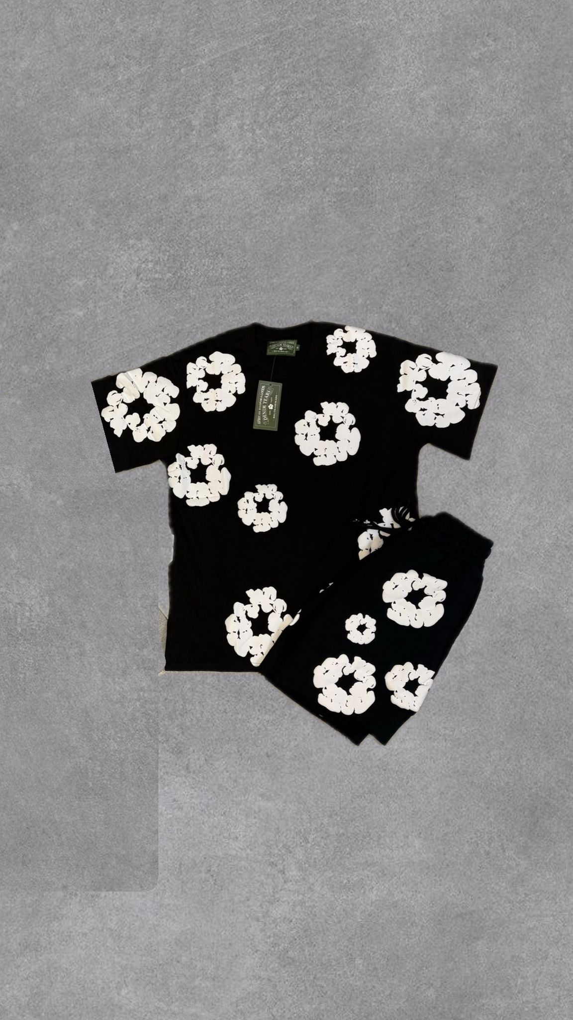 Denim Tears Black Short-sleeved tracksuit