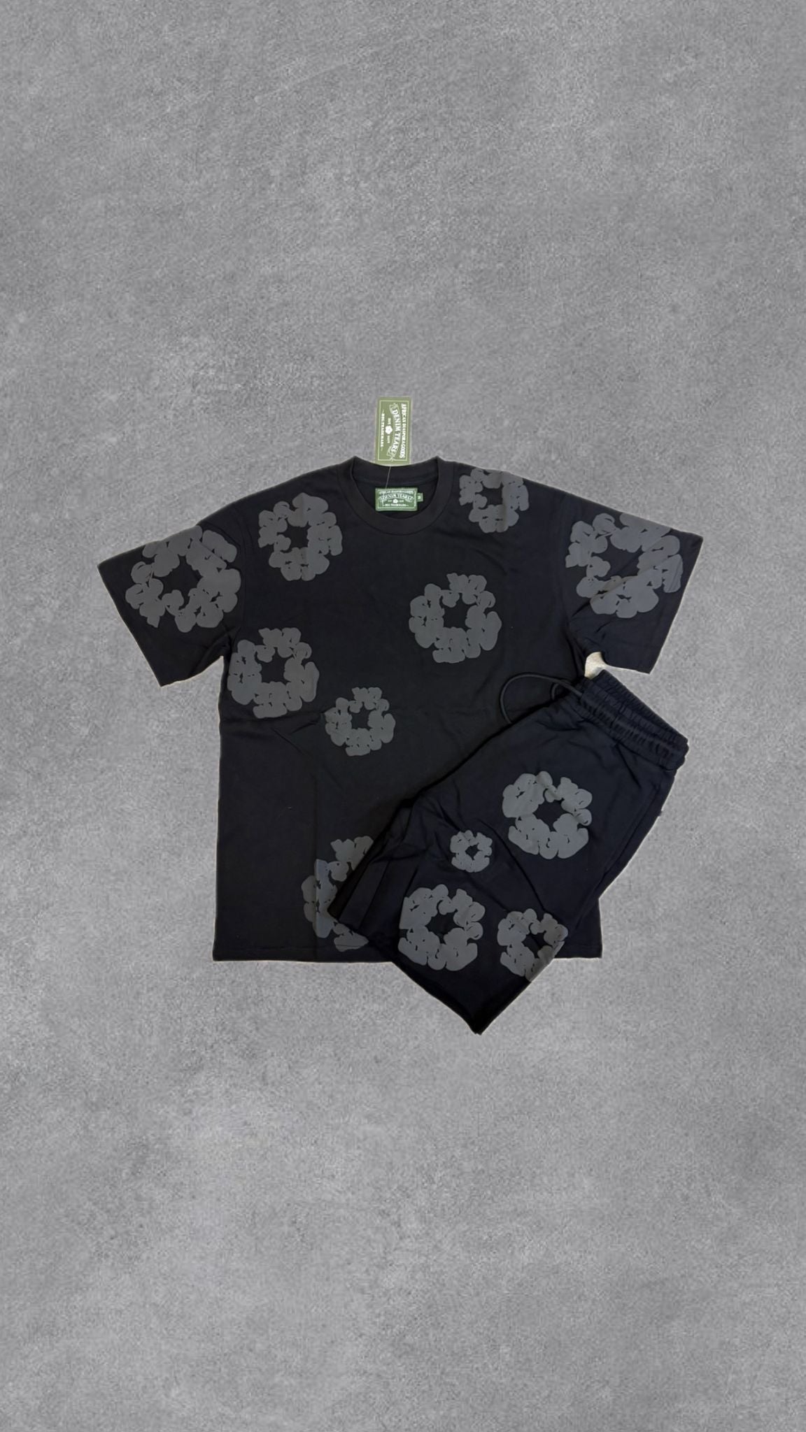 Denim Tears Black Short-sleeved tracksuit