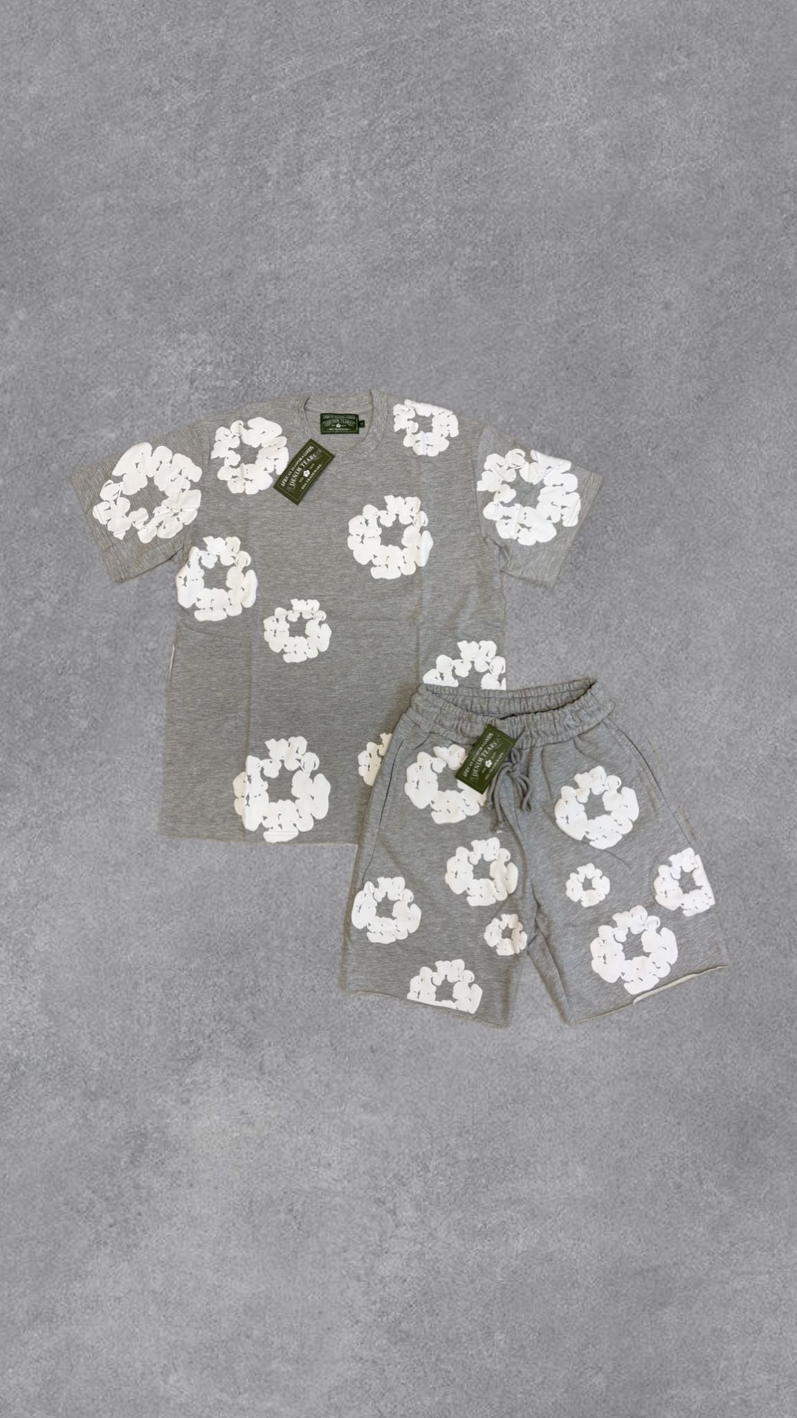 Denim Tears  Grey Short-sleeved tracksuit